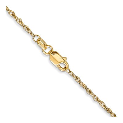 14K Yellow Gold 1.3mm Heavy Rope Chain – view 5