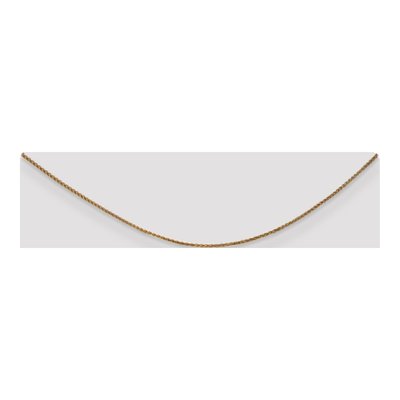 14K Yellow Gold 1.25mm Diamond-Cut Wheat Chain – view 4
