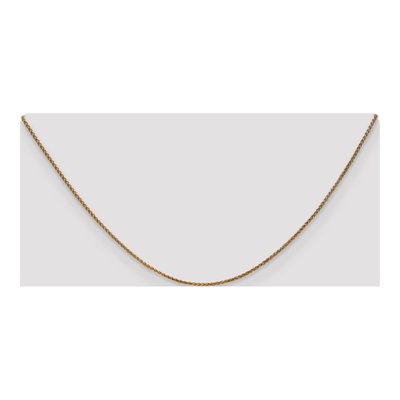 14K Yellow Gold 1.25mm Diamond-Cut Wheat Chain – view 6