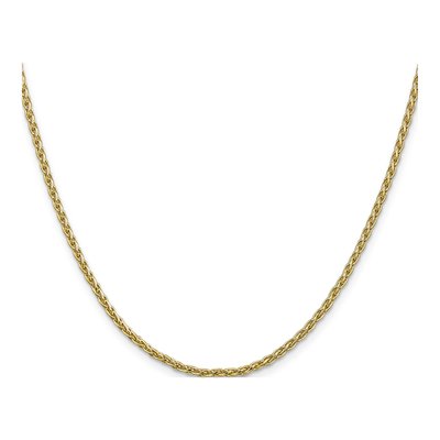 14K Yellow Gold 2.25mm Wheat Chain – view 4