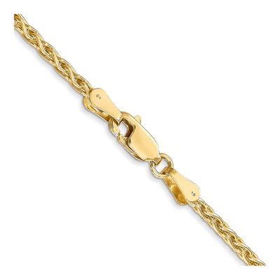 14K Yellow Gold 2.25mm Wheat Chain – view 5