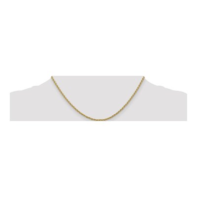 14K Yellow Gold 2.25mm Wheat Chain – view 6