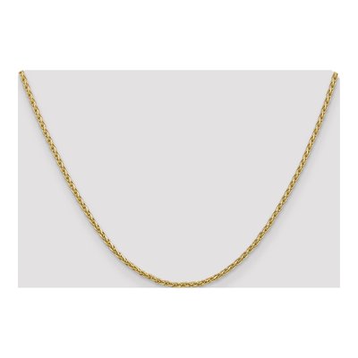 14K Yellow Gold 2.25mm Wheat Chain – view 5