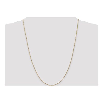 14K Yellow Gold 1.25mm Flat Figaro Chain – view 5