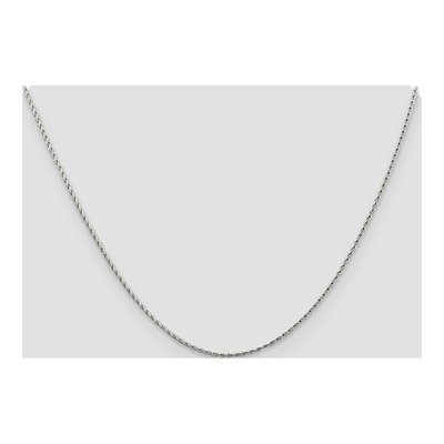 14K White Gold 1.25mm Round Wheat Chain – view 5