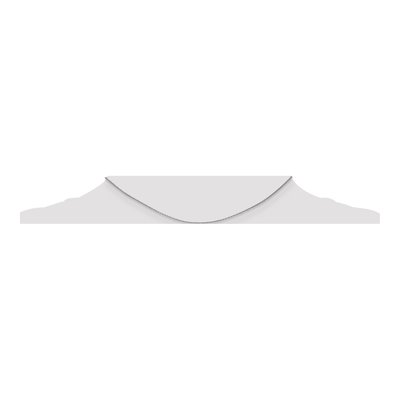 14K White Gold 1mm Round Open Cable Chain – view 4