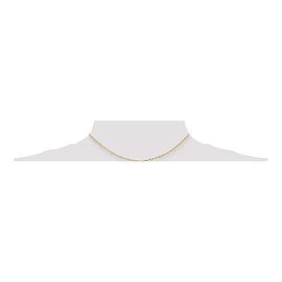 14K Yellow Gold 1.1mm Singapore Chain – view 4