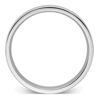 Platinum 4mm Flat Comfort-Fit Wedding Band – view 2
