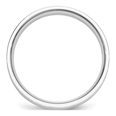 Men's Platinum 5mm Flat Comfort-Fit Wedding Band – view 2