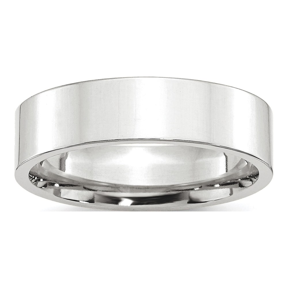 Platinum 6mm Flat Wedding Band