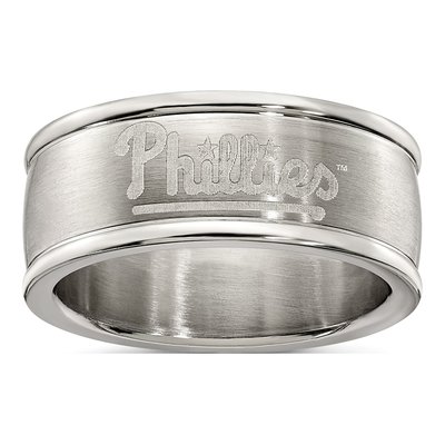Philadelphia Phillies Stainless Steel Ring