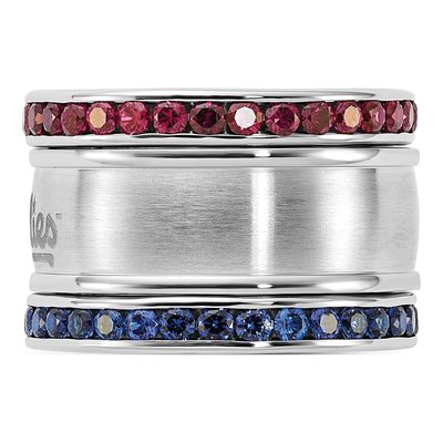 Philadelphia Phillies Crystal Stacked Ring Set – view 3
