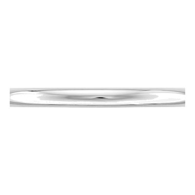 Platinum 2mm Half Round Wedding Band – view 4