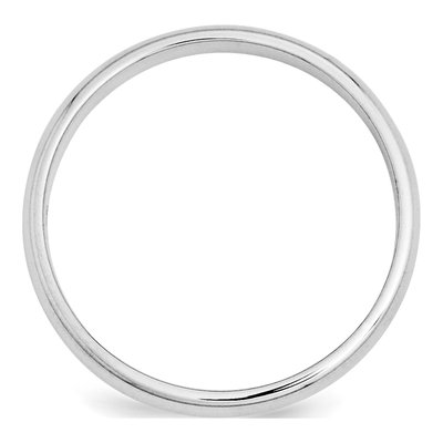 Platinum 3mm Half Round Wedding Band – view 4