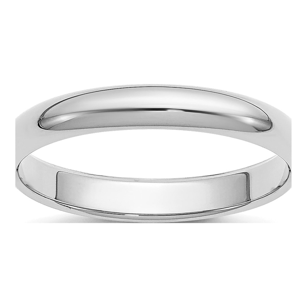 Platinum 3mm Half Round Wedding Band
