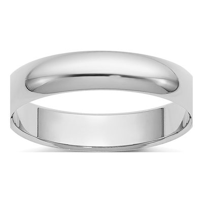 Platinum 4mm Half Round Wedding Band