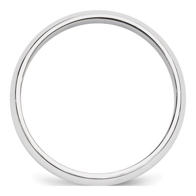 Platinum 5mm Half Round Wedding Band – view 3