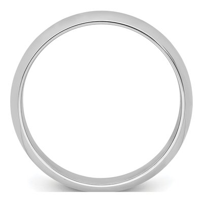 Platinum 6mm Half Round Wedding Band – view 3