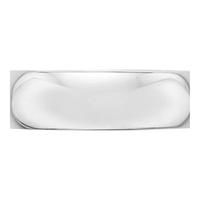 Platinum 6mm Half Round Wedding Band – view 6