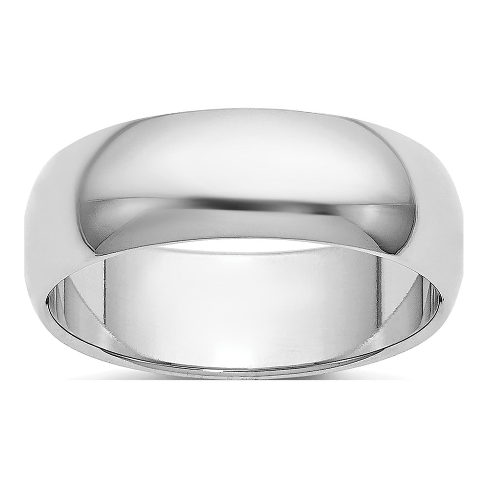 Platinum 6mm Half Round Wedding Band