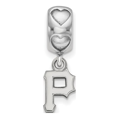 Pittsburgh Pirates Sterling Silver Heart Bead – view 3
