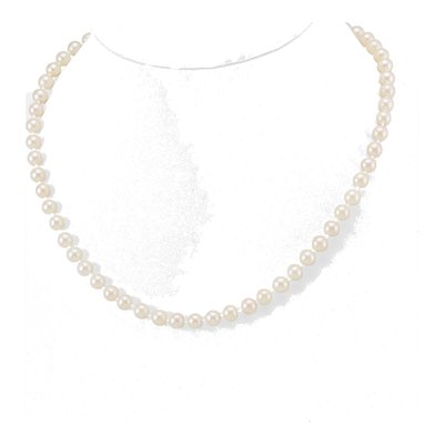 14K Yellow Gold Akoya Cultured Pearl Round Necklace – view 3