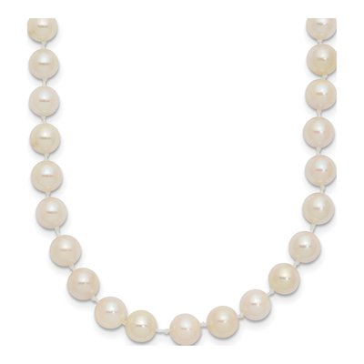 14K Yellow Gold Akoya Cultured Pearl Round Necklace