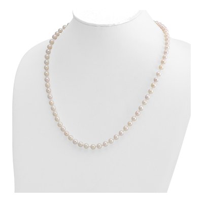 14K Yellow Gold Akoya Cultured Pearl 20-Inch Necklace – view 3