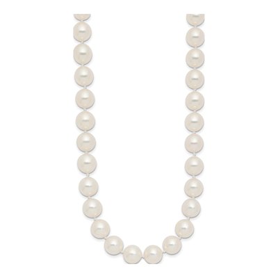 14K Yellow Gold Akoya Cultured Pearl Round Necklace – view 2