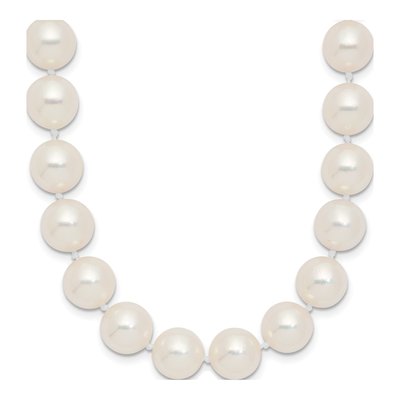 14K Yellow Gold Akoya Cultured Pearl Round Necklace