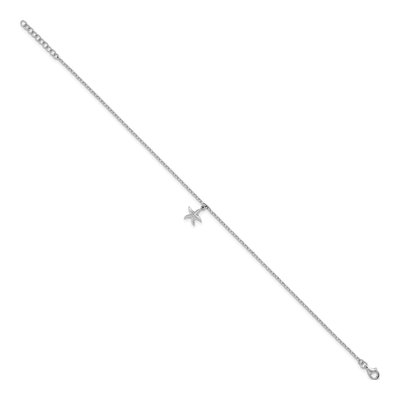 Sterling Silver Starfish Anklet – view 3