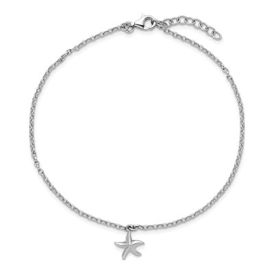 Sterling Silver Starfish Anklet – view 5