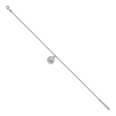 Sterling Silver Sand Dollar Anklet – view 3