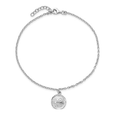 Sterling Silver Sand Dollar Anklet – view 5