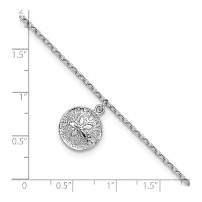 Sterling Silver Sand Dollar Anklet – view 6