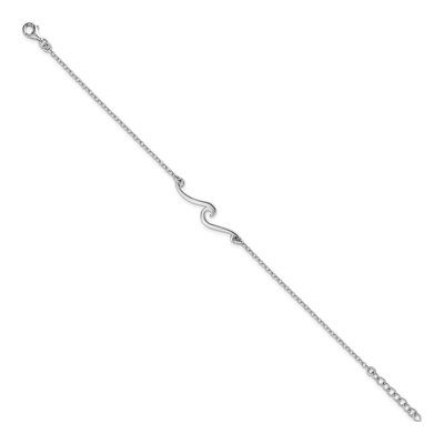 Sterling Silver Wave Bracelet – view 3