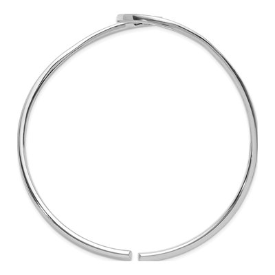 Sterling Silver Wave Cuff Bracelet – view 3