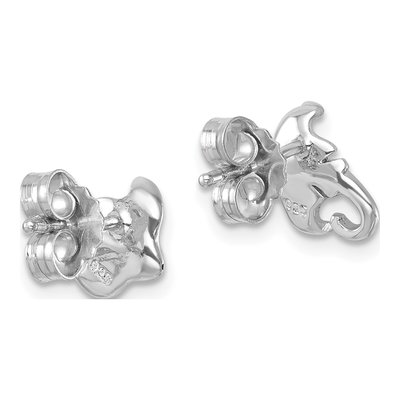 Sterling Silver Stingray Stud Earrings – view 5
