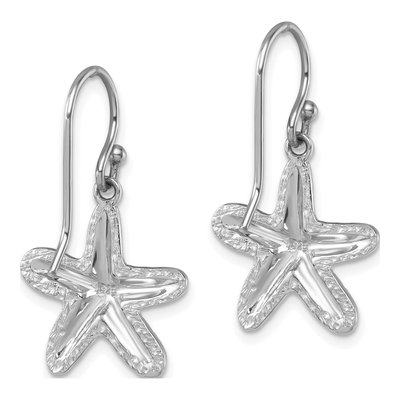 Gold-Plated Sterling Silver Starfish Dangle Earrings – view 5
