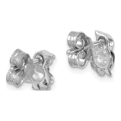 Sterling Silver Enamel Penguin Stud Earrings – view 5