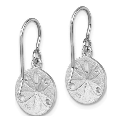 Sterling Silver Sand Dollar Dangle Earrings – view 5