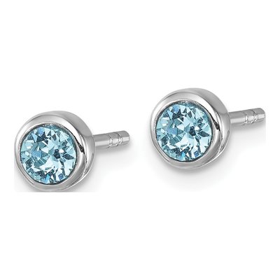 Sterling Silver Crystal Stud Earrings – view 3