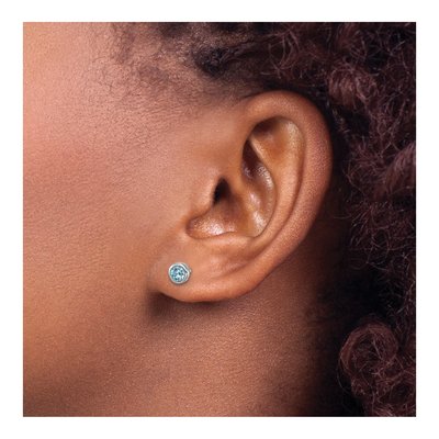Sterling Silver Crystal Stud Earrings – view 4