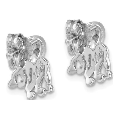 Sterling Silver Octopus Stud Earrings – view 5