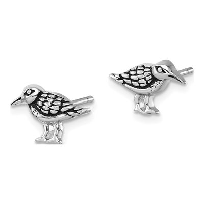 Sterling Silver Sandpiper Stud Earrings – view 3