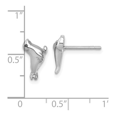 Sterling Silver CZ Sea Lion Stud Earrings – view 6