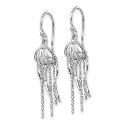 Sterling Silver Jellyfish Dangle Earrings – view 3