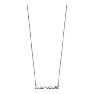 Sterling Silver 'make Waves' Wave Pendant Necklace – view 3