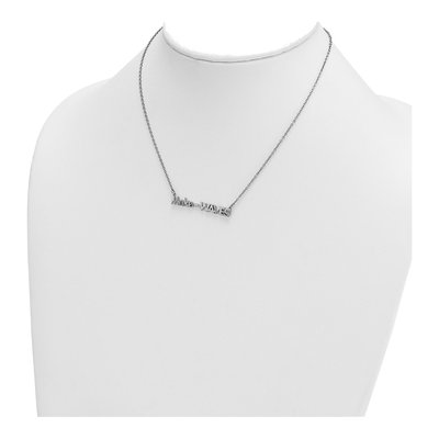 Sterling Silver 'make Waves' Wave Pendant Necklace – view 4