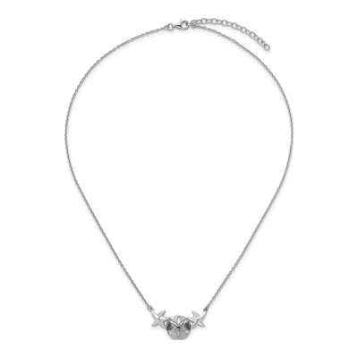 Sterling Silver Sand Dollar Starfish Pendant Necklace – view 5